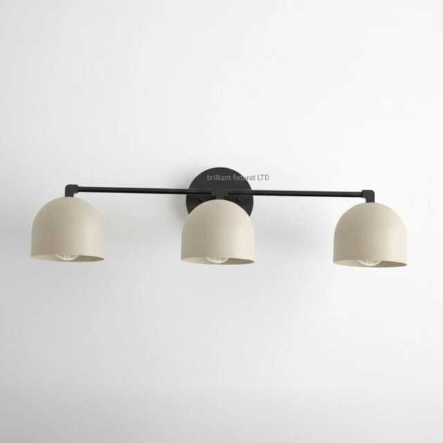 Mid-Century Modern 3-Light Brass Vanity Light - Handmade Bathroom Sconce - image 1