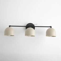 Mid-Century Modern 3-Light Brass Vanity Light - Handmade Bathroom Sconce