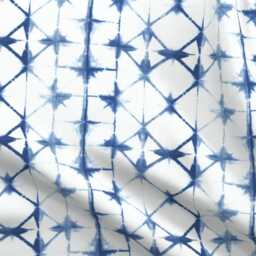 Indigo Geometric Sheets - Shibori By Jillbyers Triangle Japanese Style Bohemian Cotton Sateen Sheet Set Bedding Spoonflower - thumbnail 4