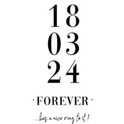 Engagement Gift, Date Print, Special Personalised Couples, Wedding, Simple Modern Wall Art Print Poster - thumbnail 2
