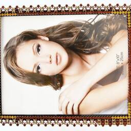 Ciel Collectables Iris Picture Frame. Hand Made With Topaz Austrian Crystal & Brown Enamel - thumbnail 2