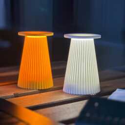 Mini Art Deco Desk Lamp 3D Printed Led Table Light Usb Rechargeable Mood