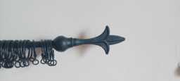 Curtain Rail Set-Upwrought Iron - Forged Steel Handmade in UK + Free Fixing Kit