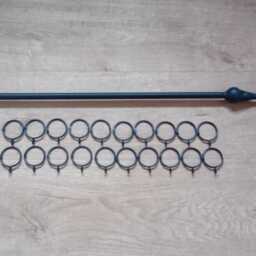 Curtain Rail Set-Upwrought Iron - Forged Steel Handmade in UK + Free Fixing Kit - thumbnail 3