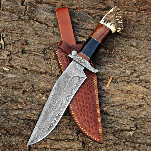 Damascus Steel Vi-King Knifw For Wall Decoration, Custom Made Handmade in Steel, Decorative Unique Hanging - image 1