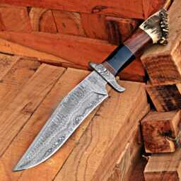 Damascus Steel Vi-King Knifw For Wall Decoration, Custom Made Handmade in Steel, Decorative Unique Hanging - thumbnail 2