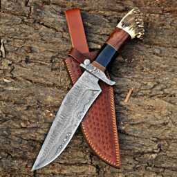 Damascus Steel Vi-King Knifw For Wall Decoration, Custom Made Handmade in Steel, Decorative Unique Hanging