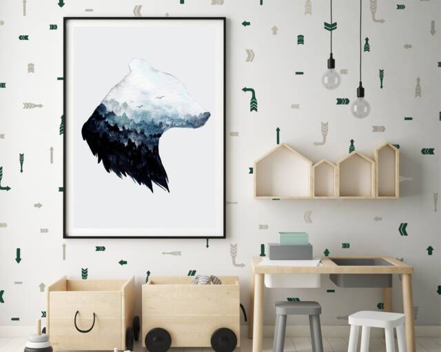 Arrows Mix - Vinyl Wall Decals Tribal Irregular Hand Drawn Stickers Multi Colour Options Boys Girls Baby Nursery Kids Room - image 1