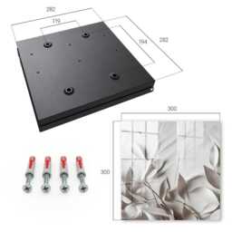 Leaf Fabric Key Cabinet For Home, Beige Industrial Box, Minimalist Flowers & Plants, Lovers Of Nature Elegance - thumbnail 4