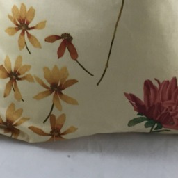 Floral Cotton Sateen Cushion Cover Botanical Print, Green Fern Back - thumbnail 3