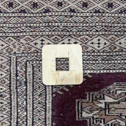 2.6x10 Rosewood Color Bokhara Rug - Runner Hallway Luxury Long Fine Quality Green Afghan - thumbnail 4