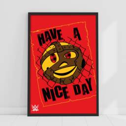 Wwe Print - Mankind Have A Nice Day Poster Wrestling Wall Art - thumbnail 1