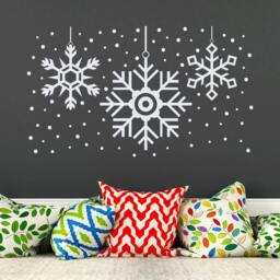 Wall Decals Christmas Decal Snowflake Vinyl Sticker Snow Decorations Art Home Interior Design New Year Holiday Ideas Door - Ma331