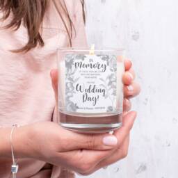 Personalized Wedding Memorial Candle, Remembrance Gift - thumbnail 2