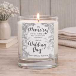 Personalized Wedding Memorial Candle, Remembrance Gift