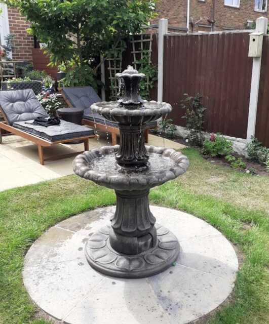 2 Tiered Barcelona Self Contained Water Fountain Feature - image 1