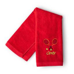 Customized Tennis Towel With Name, Gift For Players, Monogram Towel, Personalized Gifts, Sport Sweat Special Lovers - thumbnail 4