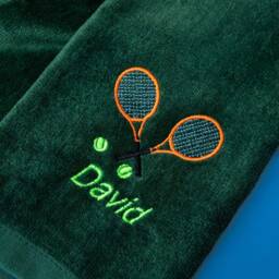 Customized Tennis Towel With Name, Gift For Players, Monogram Towel, Personalized Gifts, Sport Sweat Special Lovers - thumbnail 2