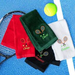 Customized Tennis Towel With Name, Gift For Players, Monogram Towel, Personalized Gifts, Sport Sweat Special Lovers