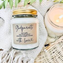 Godparents Are A Gift Scented Soy Candle, Christening, Baptism - thumbnail 2