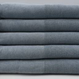 "stone Washed Towel, Gray Towel, Turkish Peshtemal, Gray Peshtemal, Bath Towel, Cotton Towel, 33""x65" - thumbnail 2