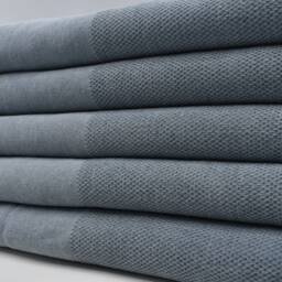 "stone Washed Towel, Gray Towel, Turkish Peshtemal, Gray Peshtemal, Bath Towel, Cotton Towel, 33""x65" - thumbnail 3