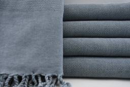 "stone Washed Towel, Gray Towel, Turkish Peshtemal, Gray Peshtemal, Bath Towel, Cotton Towel, 33""x65" - thumbnail 1