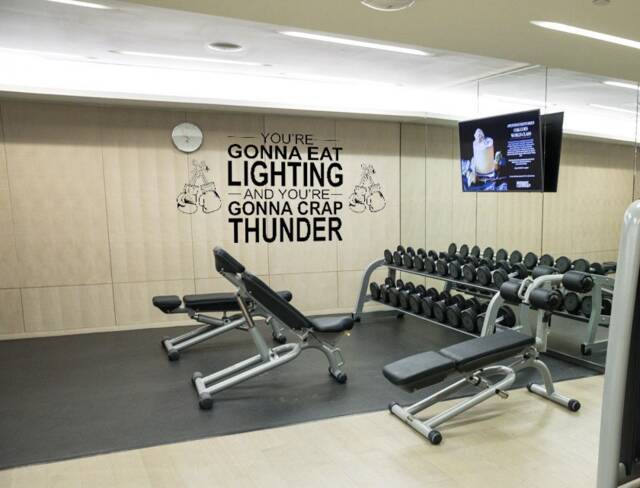 Rocky Movie Quote Wall Decal Eat Lightning, Crap Thunder Vinyl Art - image 1