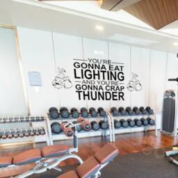 Rocky Movie Quote Wall Decal Eat Lightning, Crap Thunder Vinyl Art - thumbnail 2