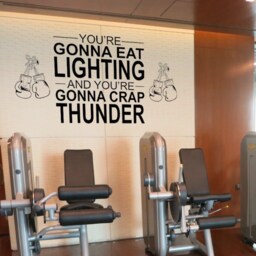 Rocky Movie Quote Wall Decal Eat Lightning, Crap Thunder Vinyl Art - thumbnail 3