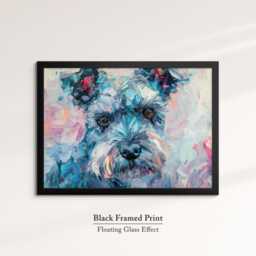 Yorkshire Terrier Abstract Oil Painting Framed Print & Canvas Large Sizes Luxury Wall Art Poster Pet Home Decor Interior Dog Gift - thumbnail 2