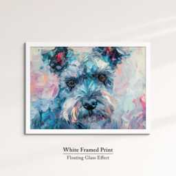 Yorkshire Terrier Abstract Oil Painting Framed Print & Canvas Large Sizes Luxury Wall Art Poster Pet Home Decor Interior Dog Gift - thumbnail 3