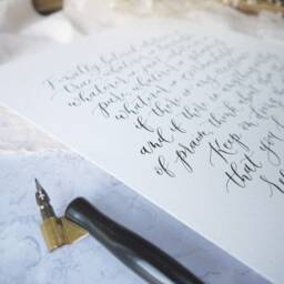 Custom Calligraphy Poem - Personalised Wedding Vows Anniversary Gift Wall Art Handwritten Letter Quote - thumbnail 2