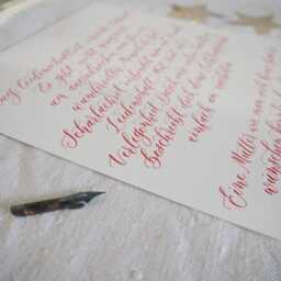 Custom Calligraphy Poem - Personalised Wedding Vows Anniversary Gift Wall Art Handwritten Letter Quote - thumbnail 4