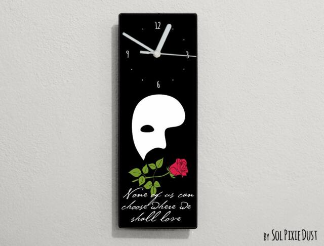 Phantom Of The Opera Quotes - None Us Can Choose Where We Hall Love Wall Clock - image 1