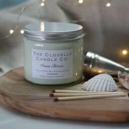 Ocean Breeze Scented Aromatherapy Soya & Coconut Wax Vegan Candles - thumbnail 1