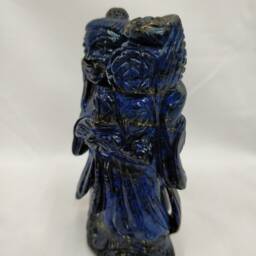 Lapis Lazuli Gemstone Buddha, Chinese Lord Buddha, Buddha Figurine, Goodluck Home Decoration Showpiece Idol, Spiritual Gifts - thumbnail 3