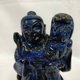 Lapis Lazuli Gemstone Buddha, Chinese Lord Buddha, Buddha Figurine, Goodluck Home Decoration Showpiece Idol, Spiritual Gifts - thumbnail 4
