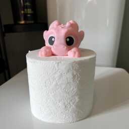 Baby Dragon Toilet Paper Topper Whimsical Bathroom Decor - thumbnail 2