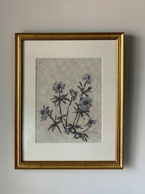 Wildflowers 1 Art Print, Wall Art, Home Decor, Minimal Floral - image 1