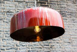 Upcycled/Industrial Conservator Ceiling Lamp, High Gloss Finish - thumbnail 1