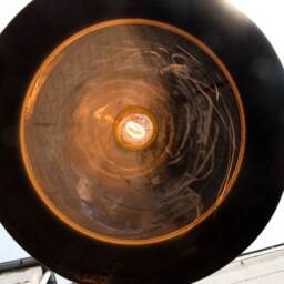 Upcycled/Industrial Conservator Ceiling Lamp, High Gloss Finish - thumbnail 2