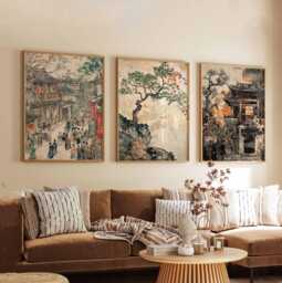 Set Of 3 Ha Giang Posters, Vietnam Travel Prints, Wall Art Set, Decor Poster