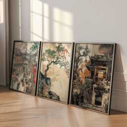 Set Of 3 Ha Giang Posters, Vietnam Travel Prints, Wall Art Set, Decor Poster - thumbnail 4