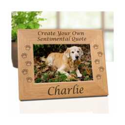 Dog Memorial Picture Frame, Diy Create Your Own, Pet Remembrance Keepsake, Personalized Loss Gift, Engraved Custom Tribute