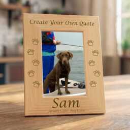 Dog Memorial Picture Frame, Diy Create Your Own, Pet Remembrance Keepsake, Personalized Loss Gift, Engraved Custom Tribute - thumbnail 3