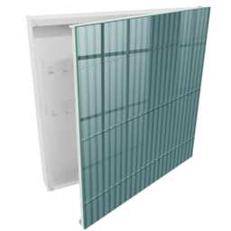Turquoise Texture Wall Mounted Key Cabinet, Blue Box For Home, Minimalist Textures, Lovers Of Modernity & Aesthetics - thumbnail 2