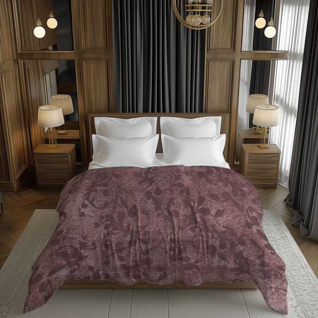 Terracotta Mute Abstract Distress Textured Comforter, Aesthetic Maximalist Contemporary Bedding For Eclectic Bedroom D??cor #223 - image 1