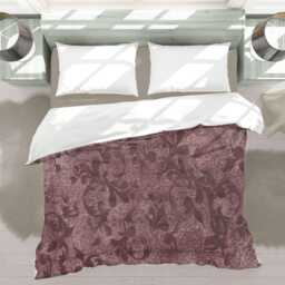 Terracotta Mute Abstract Distress Textured Comforter, Aesthetic Maximalist Contemporary Bedding For Eclectic Bedroom D??cor #223 - thumbnail 2