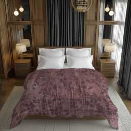 Terracotta Mute Abstract Distress Textured Comforter, Aesthetic Maximalist Contemporary Bedding For Eclectic Bedroom D??cor #223 - thumbnail 1
